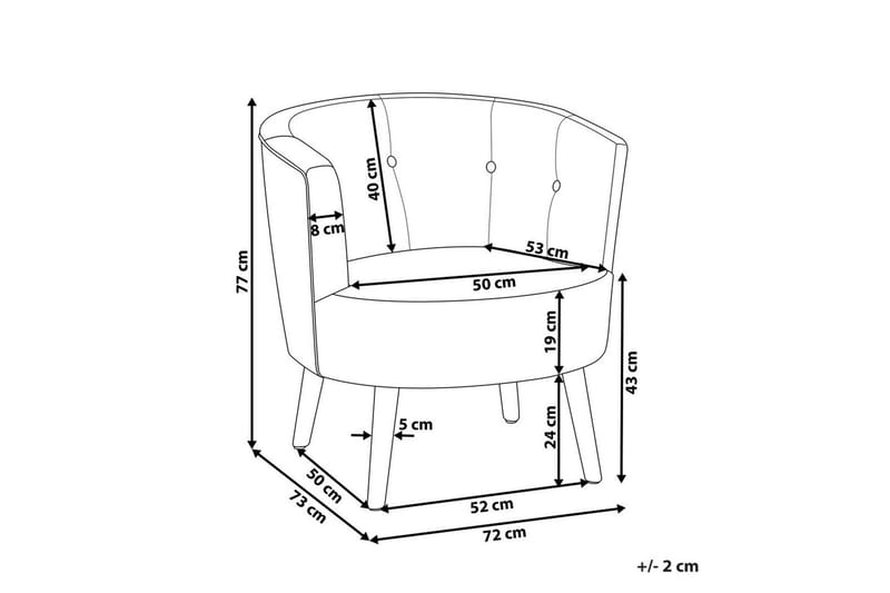 Fåtölj Odenzen Brunt/ljust trä - Brunt/ljust trä - Möbler - Vardagsrum - Fåtöljer - Fåtölj utan armstöd