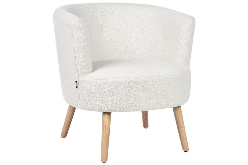Fåtölj Odenzen Vit/ljust trä - Vit/ljust trä - Möbler - Vardagsrum - Fåtöljer - Fåtölj utan armstöd
