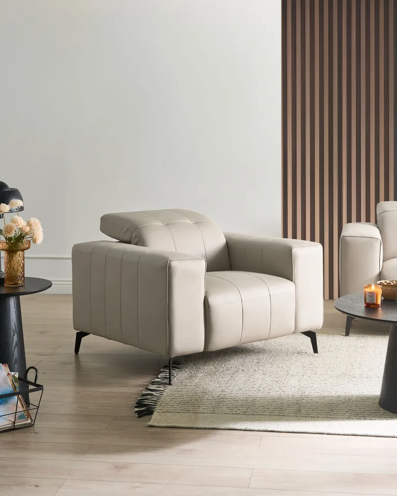 Fåtölj Ommel - Ljusbeige - Möbler - Vardagsrum - Fåtöljer - Biofåtöljer & reclinerfåtöljer