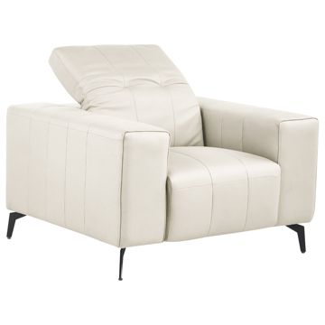 Fåtölj Ommel - Ljusbeige - Möbler - Vardagsrum - Fåtöljer - Skinnfåtölj
