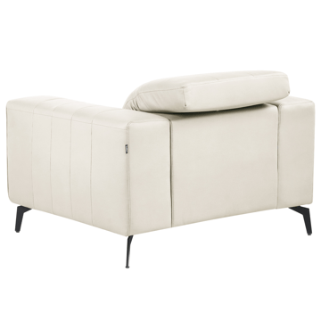 Fåtölj Ommel - Ljusbeige - Möbler - Vardagsrum - Fåtöljer - Skinnfåtölj