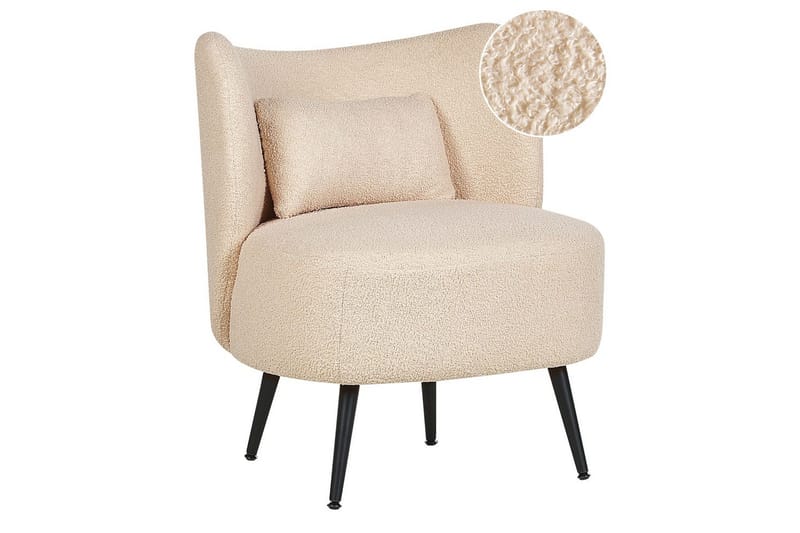 Fåtölj Otsby - Beige, svart - Möbler - Vardagsrum - Fåtöljer - Fåtölj utan armstöd