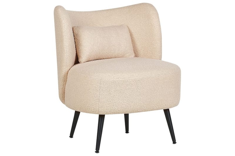 Fåtölj Otsby - Beige, svart - Möbler - Vardagsrum - Fåtöljer - Fåtölj utan armstöd