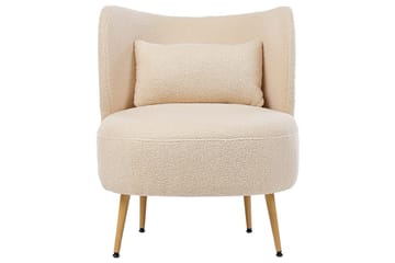 Fåtölj Otsby II Beige/ljust trä - Beige/ljust trä - Möbler - Vardagsrum - Fåtöljer - Fåtölj utan armstöd