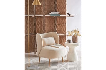 Fåtölj Otsby II Beige/ljust trä - Beige/ljust trä - Möbler - Vardagsrum - Fåtöljer - Fåtölj utan armstöd