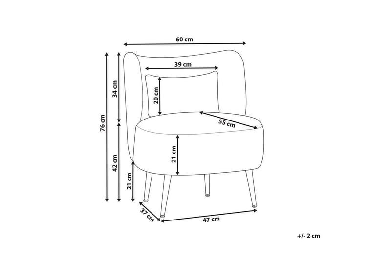 Fåtölj Otsby II Vit/ljust trä - Vit/ljust trä - Möbler - Vardagsrum - Fåtöljer - Fåtölj utan armstöd