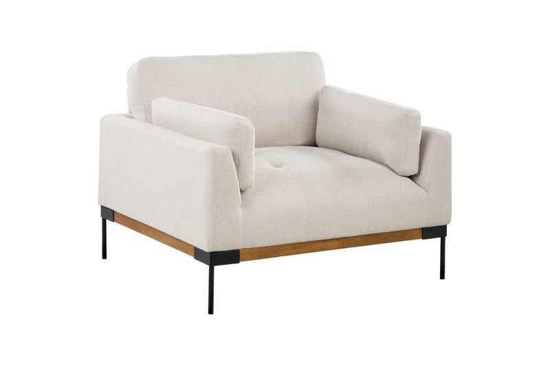 Fåtölj Skaven Beige/svart - Beige/svart - Möbler - Vardagsrum - Fåtöljer - Fåtölj utan armstöd