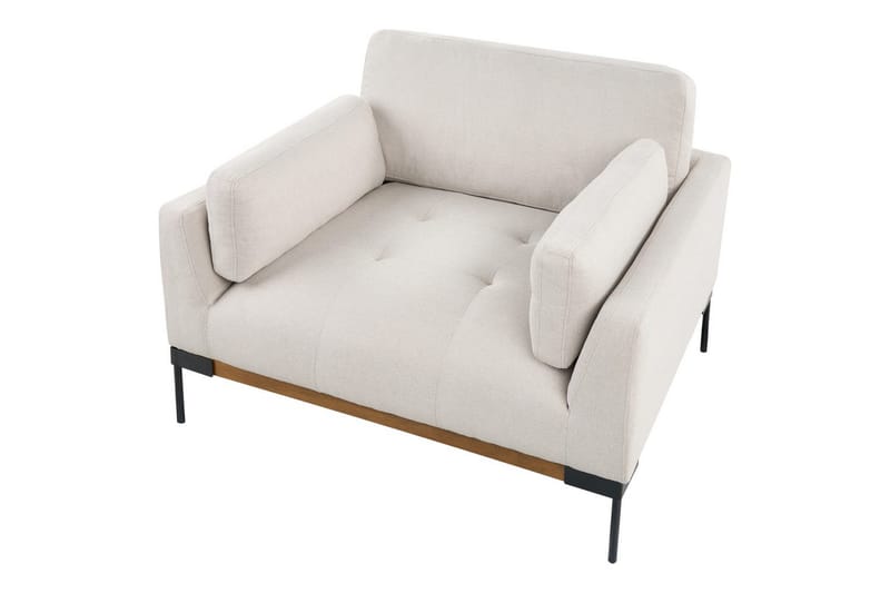 Fåtölj Skaven Beige/svart - Beige/svart - Möbler - Vardagsrum - Fåtöljer - Fåtölj utan armstöd