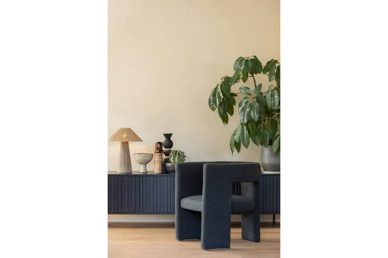 Fåtölj Tiwa - Mörkgrå - Möbler - Vardagsrum - Fåtöljer