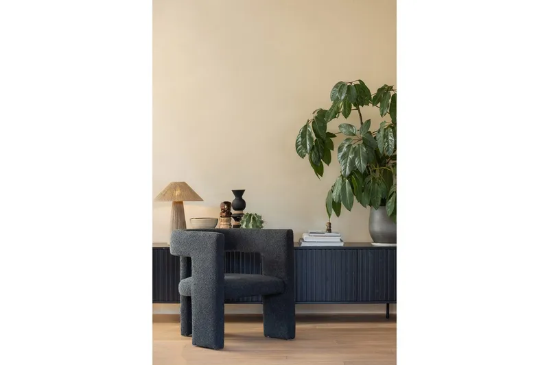 Fåtölj Tiwa - Mörkgrå - Möbler - Vardagsrum - Fåtöljer