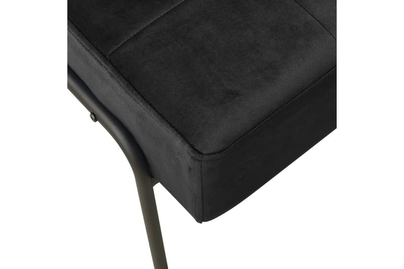 Avkopplingsstol 65x79x87 cm svart sammet - Svart - Möbler - Vardagsrum - Fåtöljer - Fåtölj utan armstöd