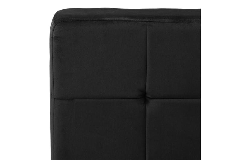 Avkopplingsstol 65x79x87 cm svart sammet - Svart - Möbler - Vardagsrum - Fåtöljer - Fåtölj utan armstöd