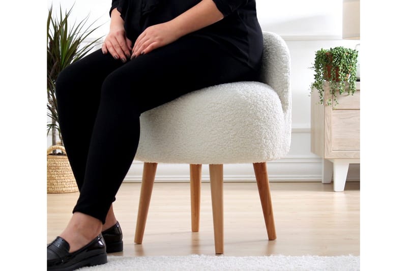 Brookings Fåtölj 48 cm - Vit - Möbler - Vardagsrum - Fåtöljer - Fåtölj utan armstöd