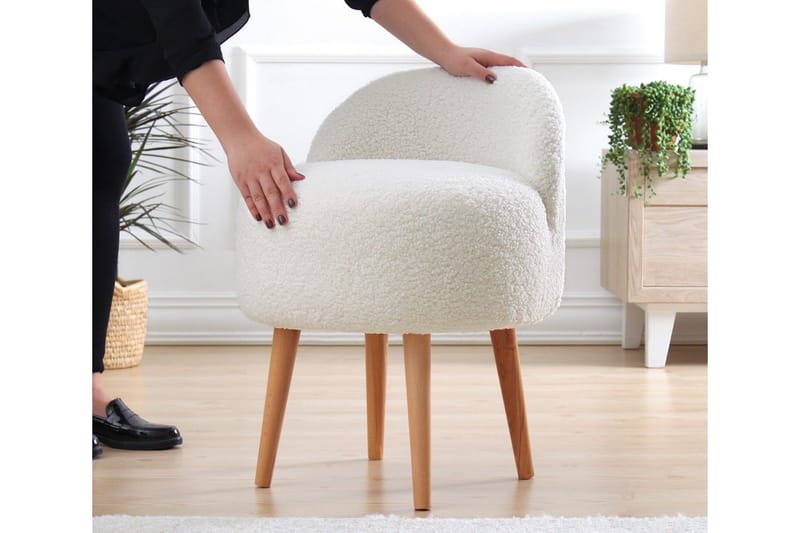 Brookings Fåtölj 48 cm - Vit - Möbler - Vardagsrum - Fåtöljer - Fåtölj utan armstöd