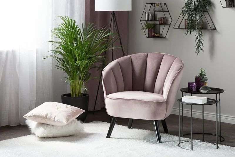 Dala Fåtölj - Rosa - Möbler - Vardagsrum - Fåtöljer - Fåtölj utan armstöd