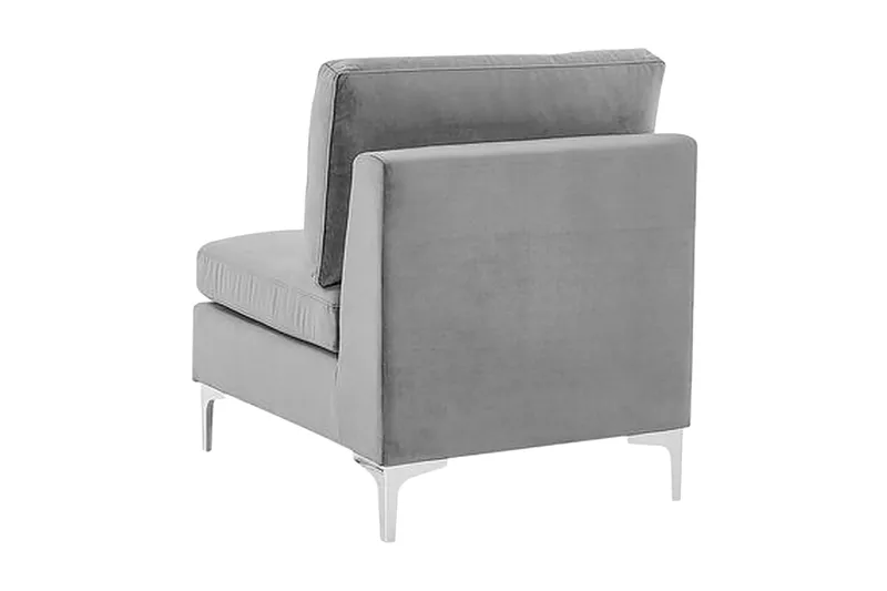 Evja 1-sits Modul - Sammet/Grå - Möbler - Vardagsrum - Fåtöljer - Fåtölj utan armstöd