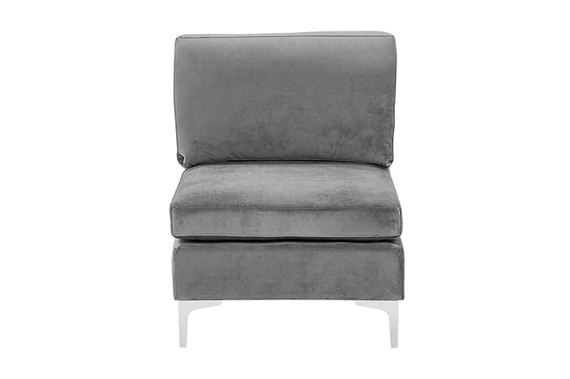 Evja 1-sits Modul - Sammet/Grå - Möbler - Vardagsrum - Fåtöljer - Fåtölj utan armstöd