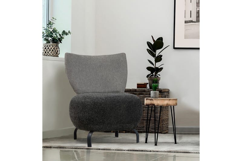 Lolya Fåtölj - Antracit/Svart - Möbler - Vardagsrum - Fåtöljer - Fåtölj utan armstöd