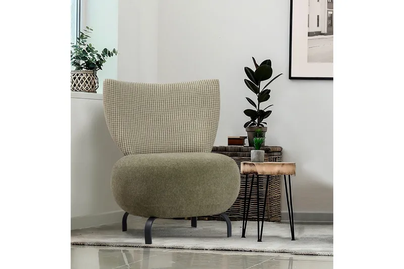 Lolya Fåtölj - Grön/Svart - Möbler - Vardagsrum - Fåtöljer - Fåtölj utan armstöd