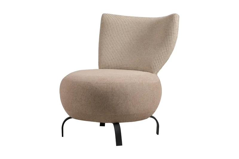 Lolya Fåtölj - Krämvit/Svart - Möbler - Vardagsrum - Fåtöljer - Fåtölj utan armstöd