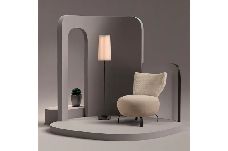 Lolya Fåtölj - Krämvit/Svart - Möbler - Vardagsrum - Fåtöljer - Fåtölj utan armstöd