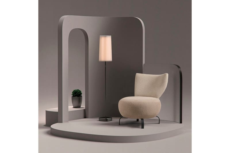 Lolya Fåtölj - Krämvit/Svart - Möbler - Vardagsrum - Fåtöljer - Fåtölj utan armstöd