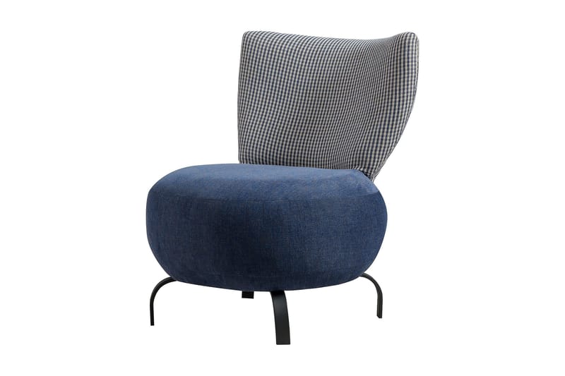 Lolya Fåtölj - Mörkblå/Natur - Möbler - Vardagsrum - Fåtöljer - Fåtölj utan armstöd