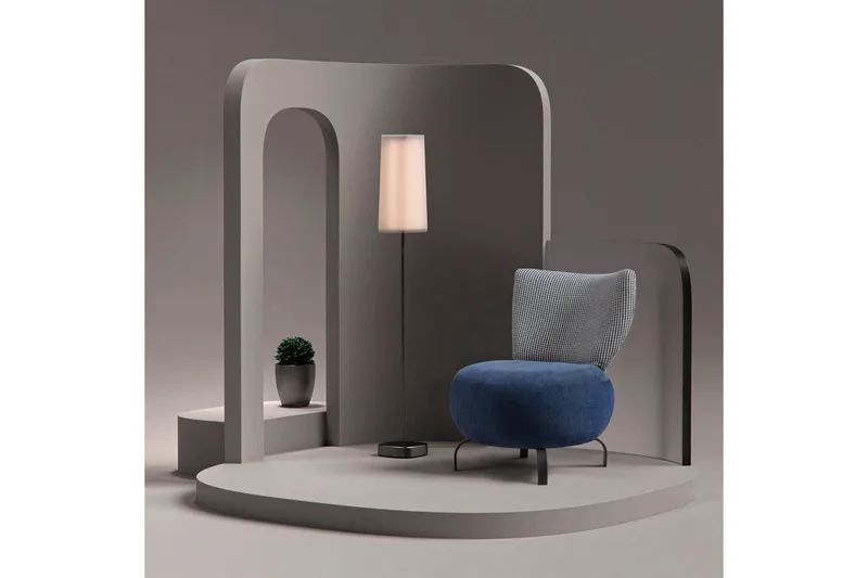 Lolya Fåtölj - Mörkblå/Svart - Möbler - Vardagsrum - Fåtöljer - Fåtölj utan armstöd