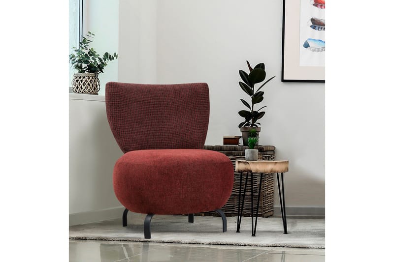 Lolya Fåtölj - Röd/Svart - Möbler - Vardagsrum - Fåtöljer - Fåtölj utan armstöd