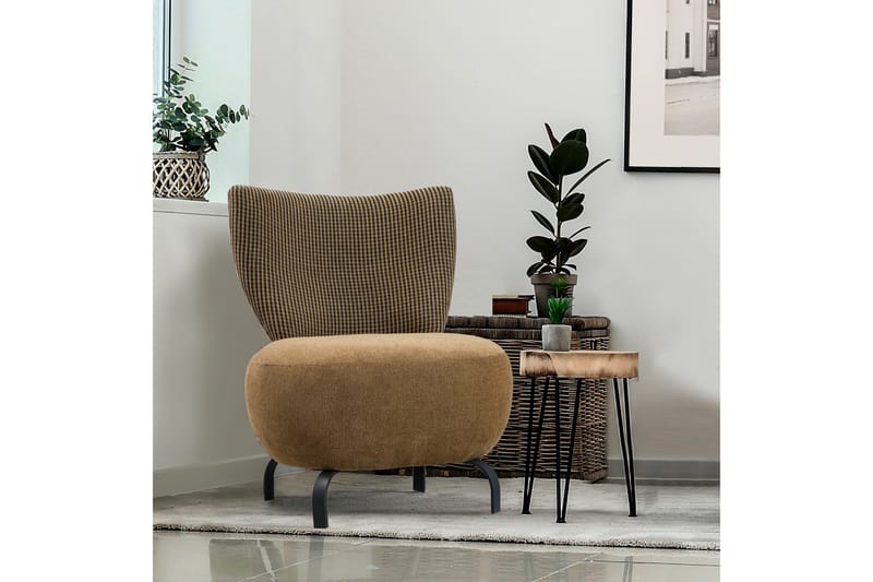 Lolya Fåtölj - Senapsgul/Natur - Möbler - Vardagsrum - Fåtöljer - Fåtölj utan armstöd