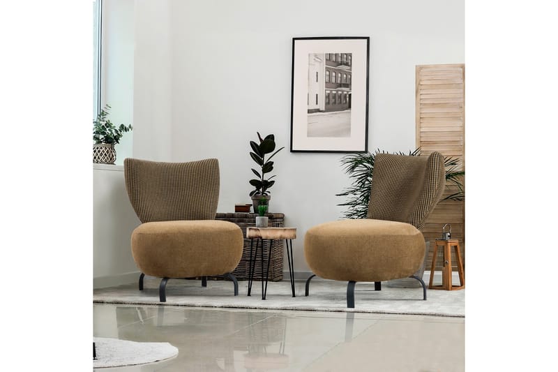 Lolya Fåtölj - Senapsgul/Natur - Möbler - Vardagsrum - Fåtöljer - Fåtölj utan armstöd