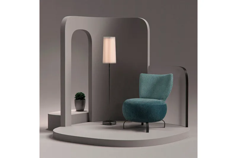 Lolya Fåtölj - Turkos/Svart - Möbler - Vardagsrum - Fåtöljer - Fåtölj utan armstöd