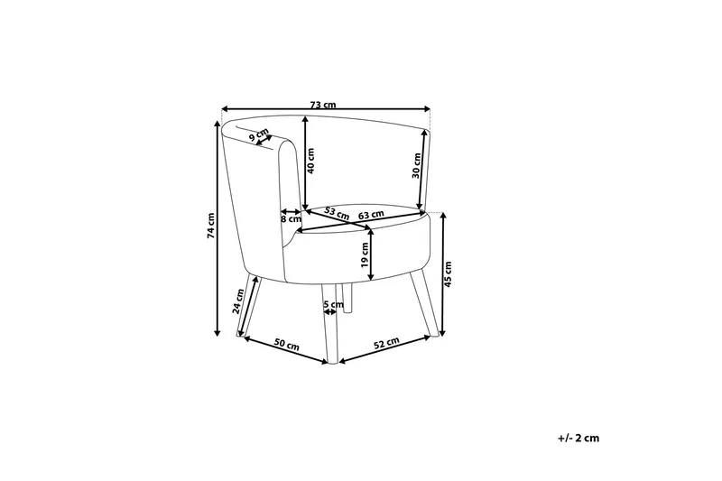 Odenzen Fåtölj - Vit - Möbler - Vardagsrum - Fåtöljer - Fåtölj utan armstöd
