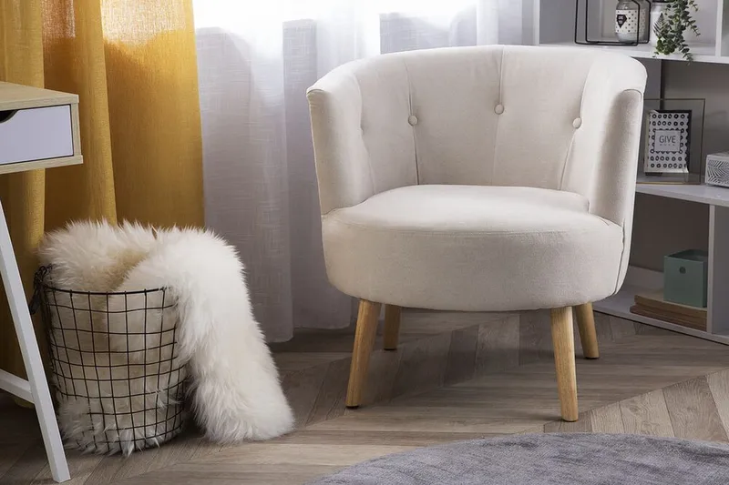 Odenzen Fåtölj - Vit - Möbler - Vardagsrum - Fåtöljer - Fåtölj utan armstöd