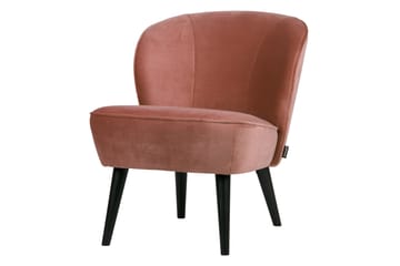 Serra Sammetsfåtölj - Rosa - Möbler - Vardagsrum - Fåtöljer - Fåtölj utan armstöd