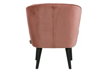 Serra Sammetsfåtölj - Rosa - Möbler - Vardagsrum - Fåtöljer - Fåtölj utan armstöd