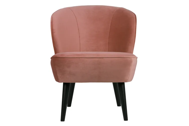 Serra Sammetsfåtölj - Rosa - Möbler - Vardagsrum - Fåtöljer - Fåtölj utan armstöd