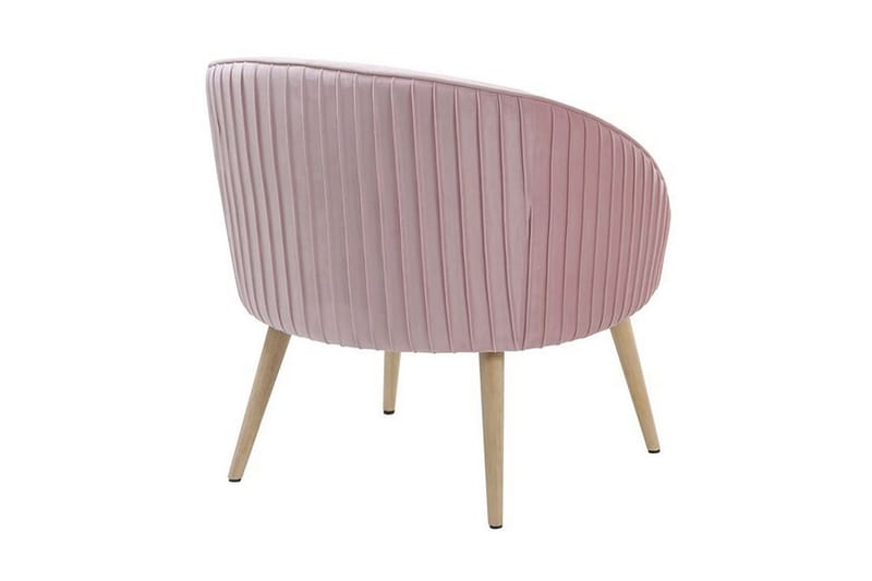 Skaten Sammetsfåtölj - Rosa - Möbler - Vardagsrum - Fåtöljer - Fåtölj utan armstöd