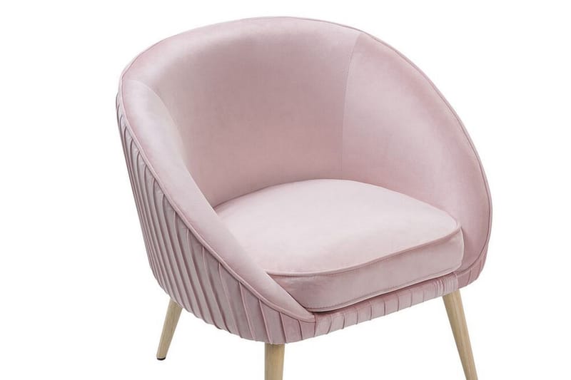 Skaten Sammetsfåtölj - Rosa - Möbler - Vardagsrum - Fåtöljer - Fåtölj utan armstöd