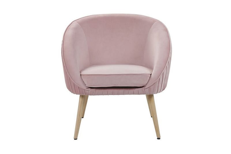 Skaten Sammetsfåtölj - Rosa - Möbler - Vardagsrum - Fåtöljer - Fåtölj utan armstöd