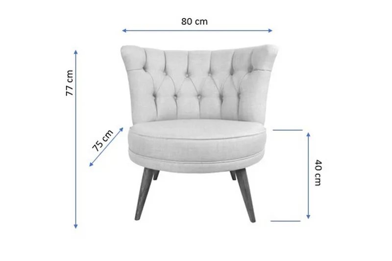 Vollbracht Fåtölj utan Armstöd - Brun - Möbler - Vardagsrum - Fåtöljer - Fåtölj utan armstöd