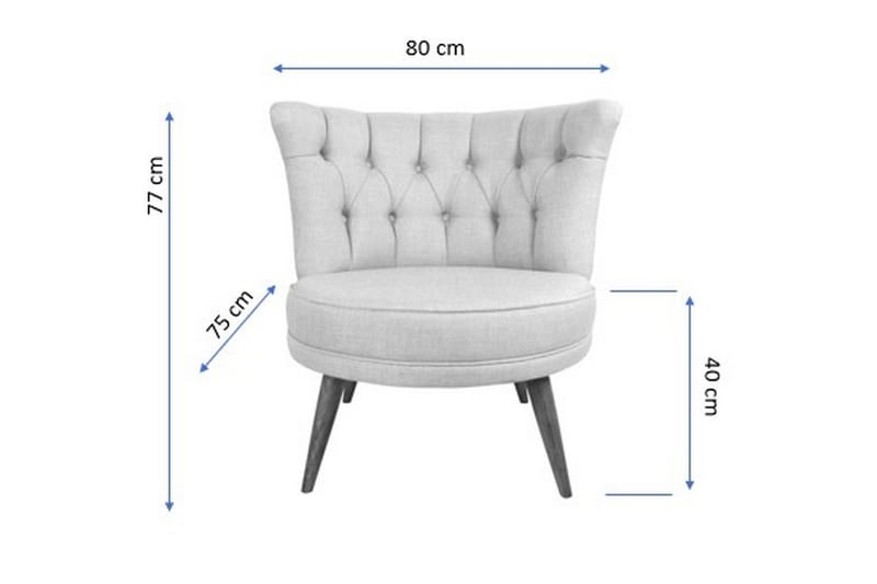 Vollbracht Fåtölj utan Armstöd - Gul - Möbler - Vardagsrum - Fåtöljer - Fåtölj utan armstöd