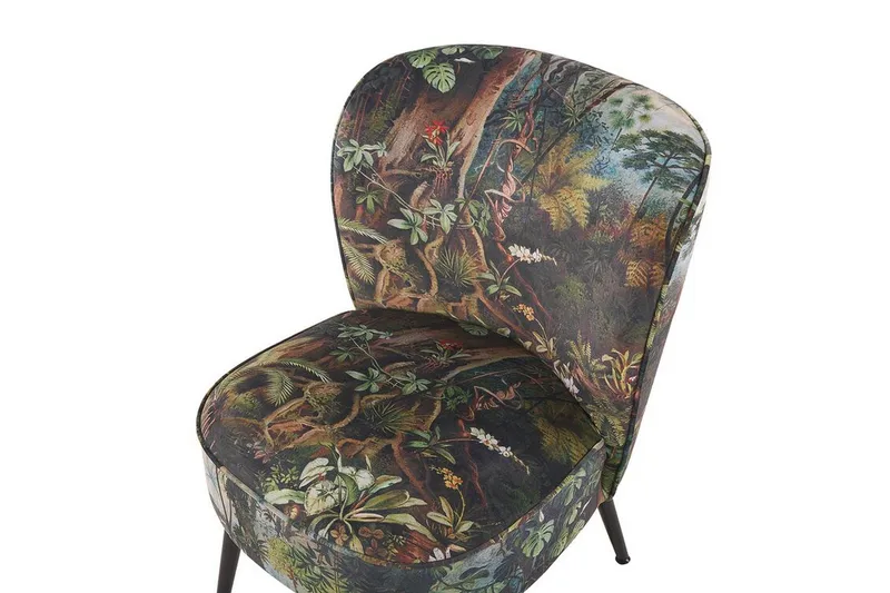 Vossem Fåtölj Djungelmönster - Mörkgrön - Möbler - Vardagsrum - Fåtöljer - Fåtölj utan armstöd