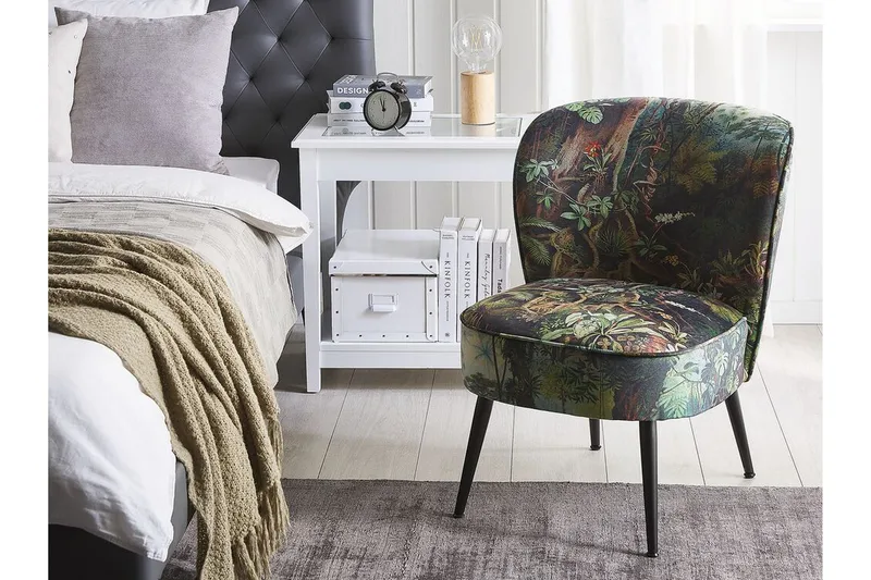 Vossem Fåtölj Djungelmönster - Mörkgrön - Möbler - Vardagsrum - Fåtöljer - Fåtölj utan armstöd