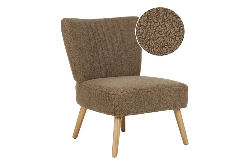 Fåtölj Vaasa, Brun, mörkt trä