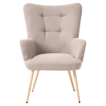 Fåtölj Vejle - Beige - Möbler - Vardagsrum - Fåtöljer - Fåtölj med fotpall