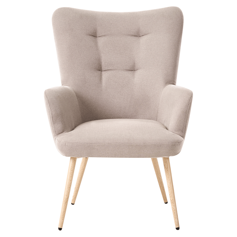 Fåtölj Vejle - Beige - Möbler - Vardagsrum - Fåtöljer - Fåtölj med fotpall
