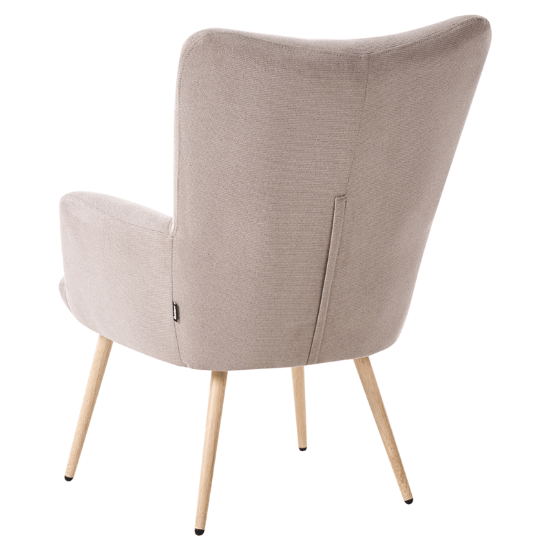 Fåtölj Vejle - Beige - Möbler - Vardagsrum - Fåtöljer - Fåtölj med fotpall