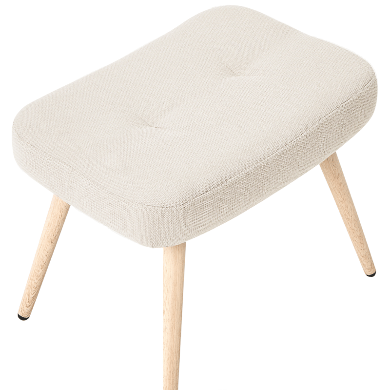 Fåtölj Vejle - Ljusbeige - Möbler - Vardagsrum - Fåtöljer - Fåtölj med fotpall