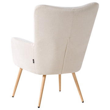 Fåtölj Vejle - Ljusbeige - Möbler - Vardagsrum - Fåtöljer - Fåtölj med fotpall